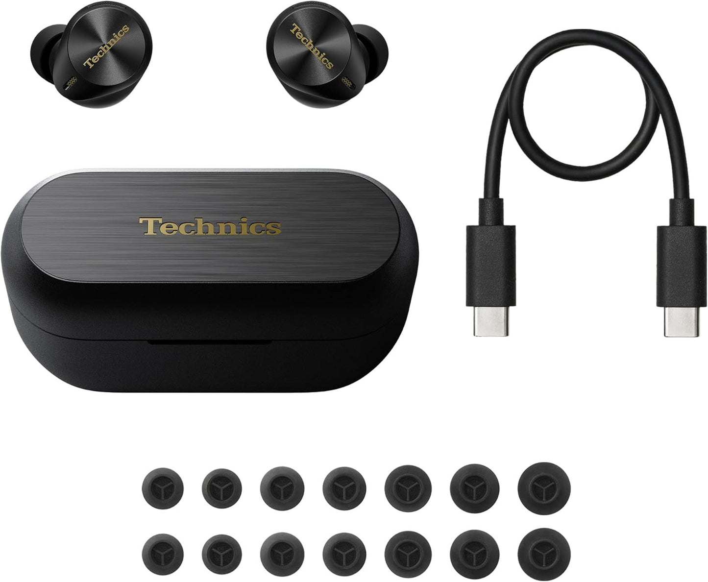 Technics EAH–AZ80-K Noise Cancelling True Wireless Earbuds - Black
