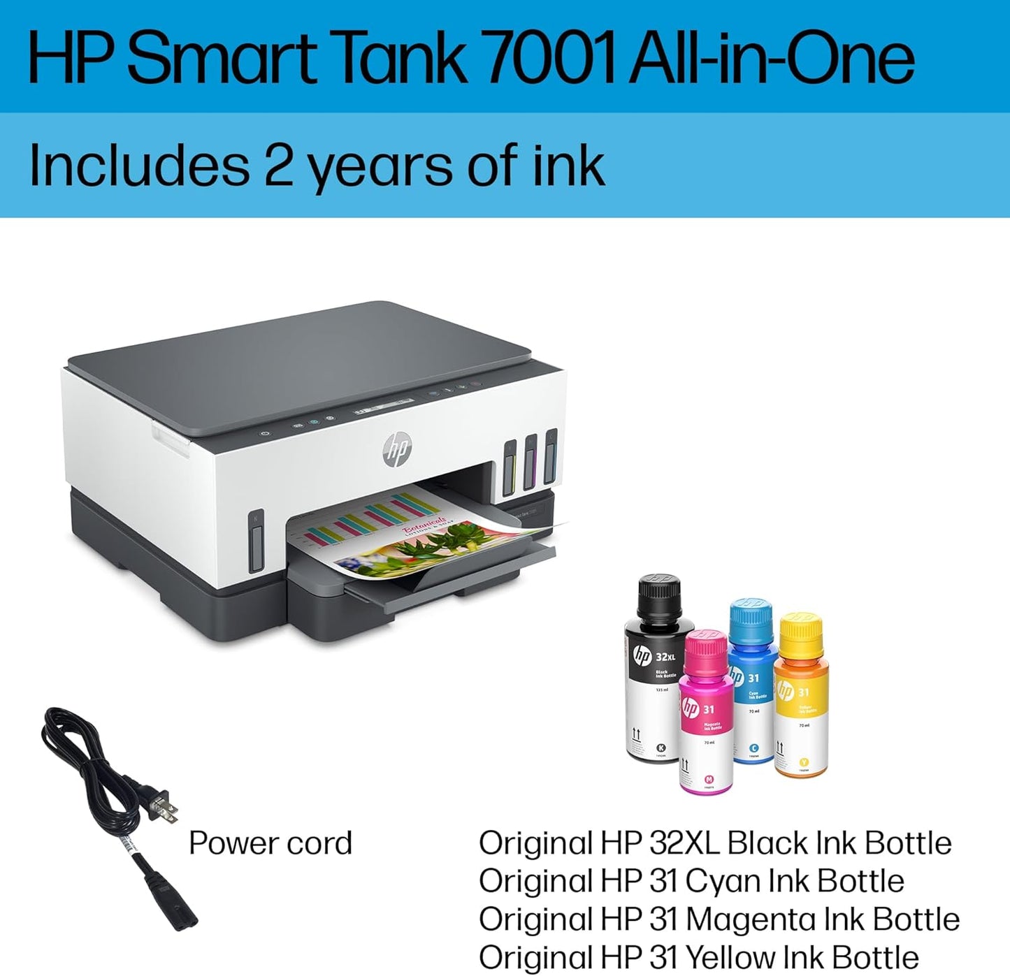 HP Smart Tank 7001 Wireless All-in-One Printer