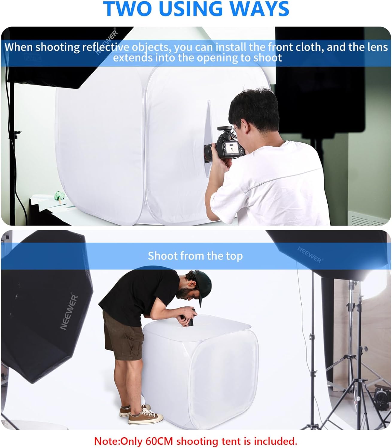 Neewer 10071238 24" Photo Studio Light Tent Kit
