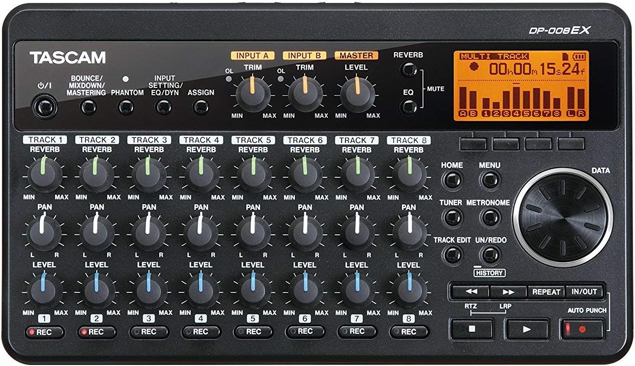 Tascam DP-008EX 8-Track Digital Pocketstudio Recorder