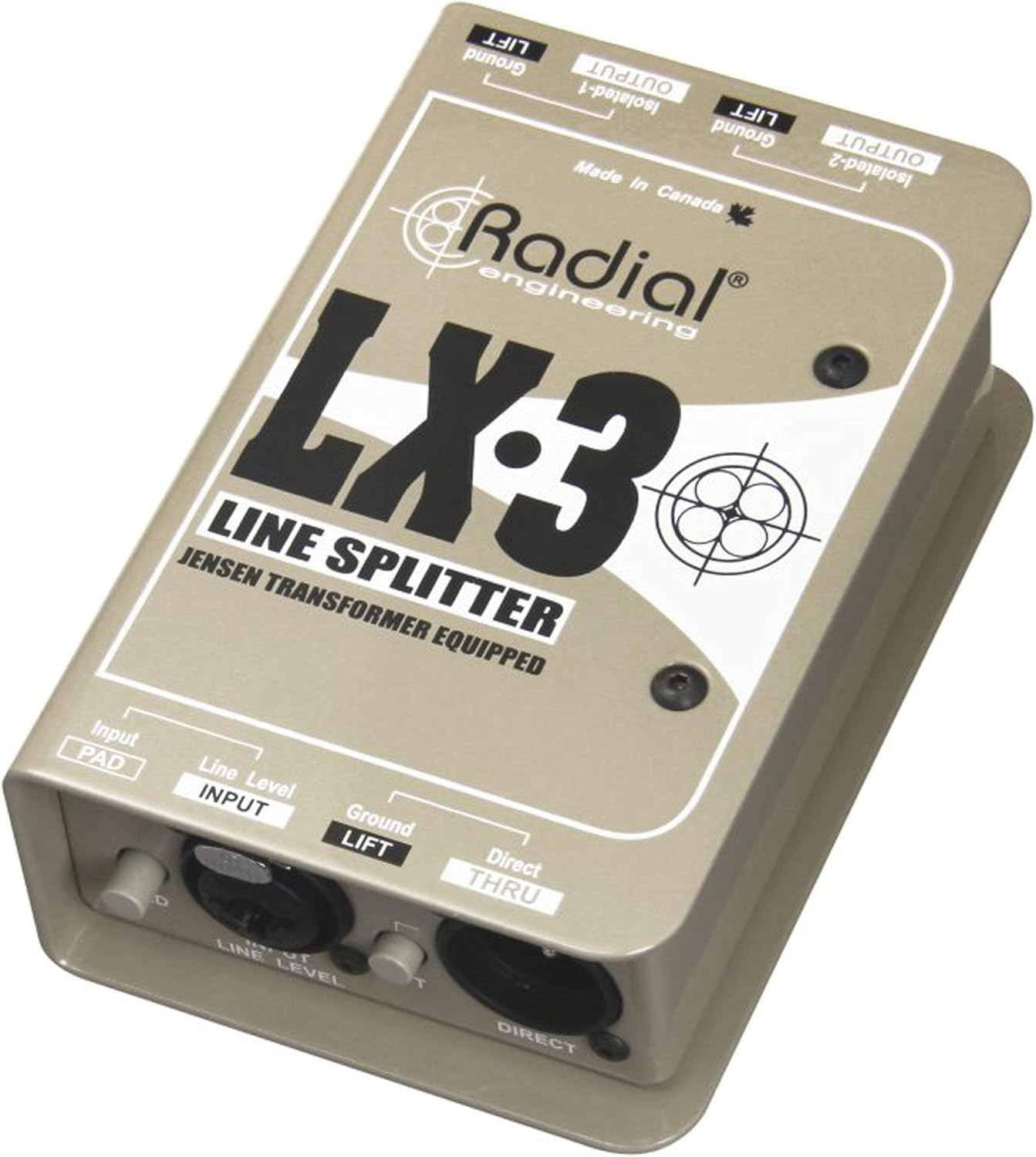 Radial Engineering R800 1034 00 LX3 3-Channel Line Splitter