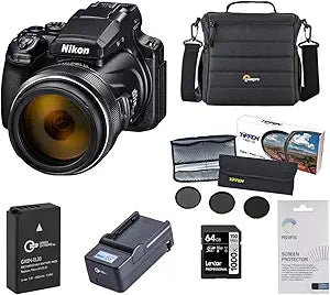Nikon COOLPIX P1000 Superzoom Camera Bundle: 64GB SD, Filters
