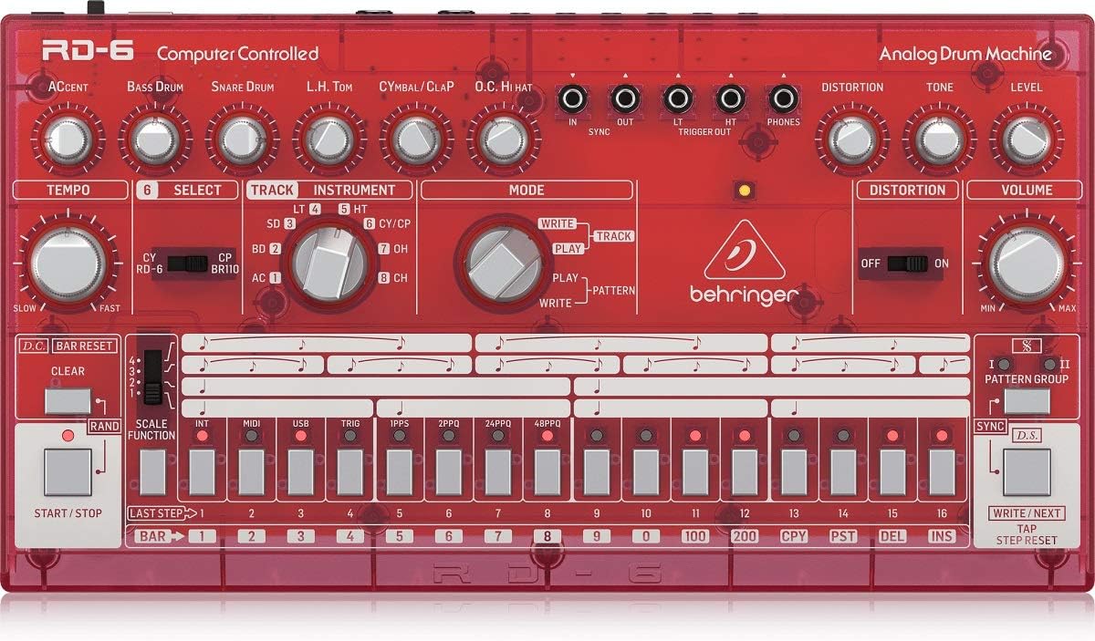 Behringer 000-EE404-00010 RD-6-SB Analog Drum Machine