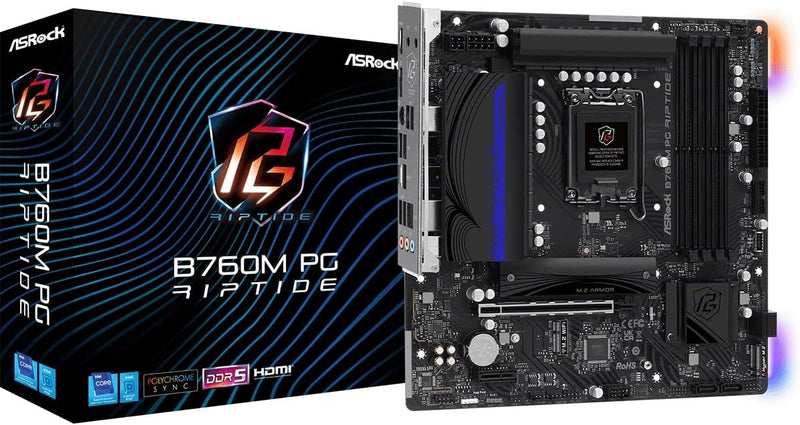 ASRock B760M PG RIPTIDE DDR5 Micro ATX Motherboard — main product image
