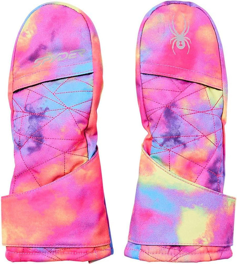 Spyder 38Z155302-PNC Girl's Cubby Ski Mittens Pink Combo — main product image