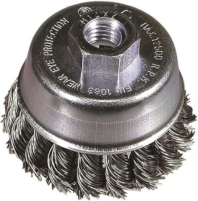 Hitachi 751307 Knotted Cup Brush 80mm M14 — main product image