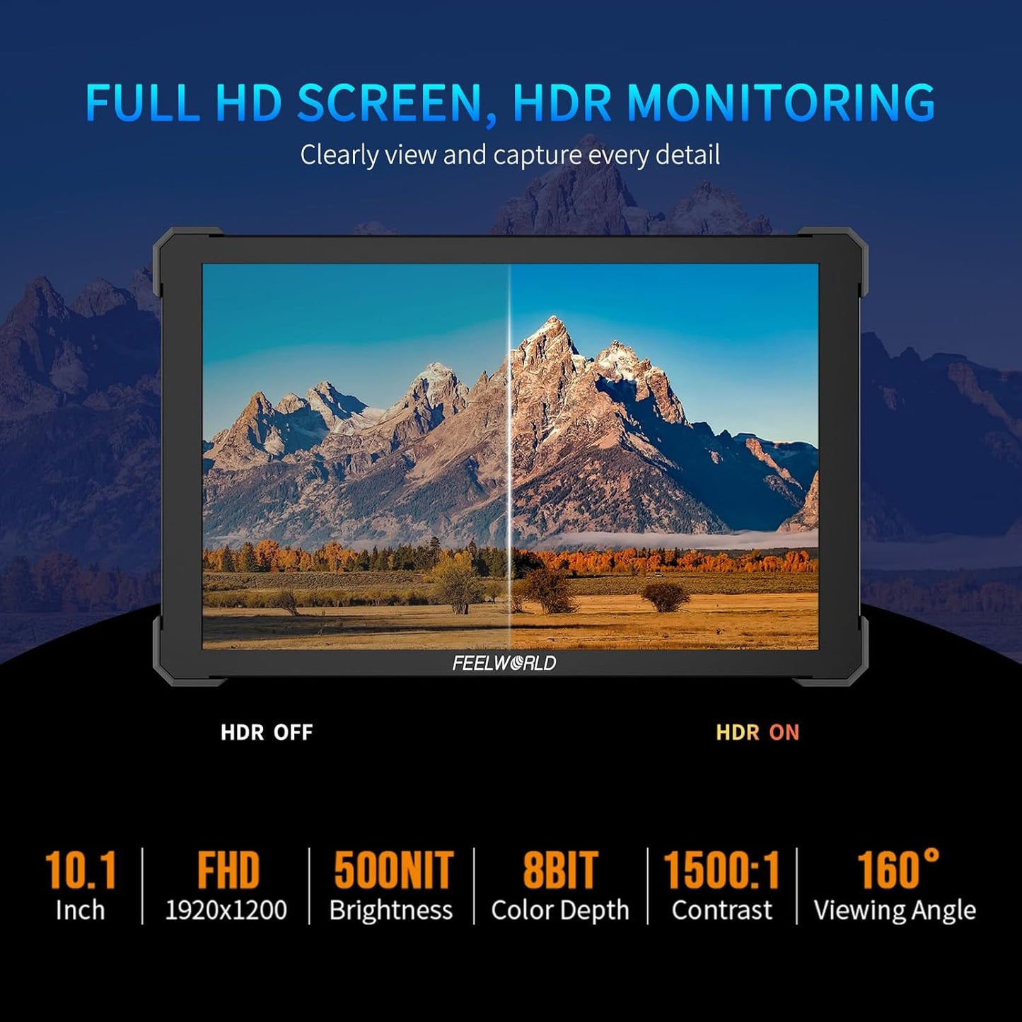 FEELWORLD T10 Camera Field Monitor Touchscreen 3D LUT