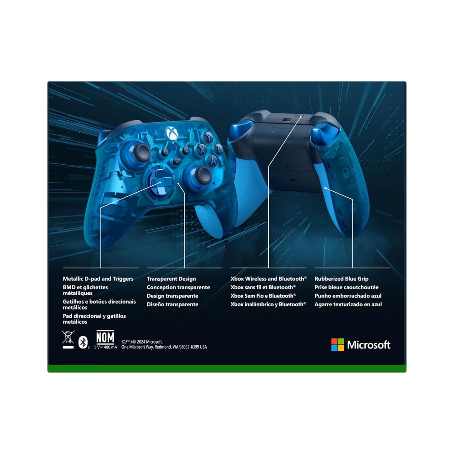 Microsoft QAU-00150 Xbox Wireless Controller Sky Cipher Edition