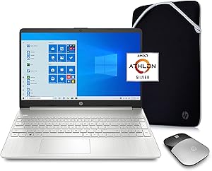 HP 15.6" HD Laptop AMD Athlon Silver N3050U