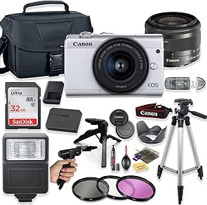 Canon M200 4K Mirrorless Camera with 15-45mm Lens — main product image