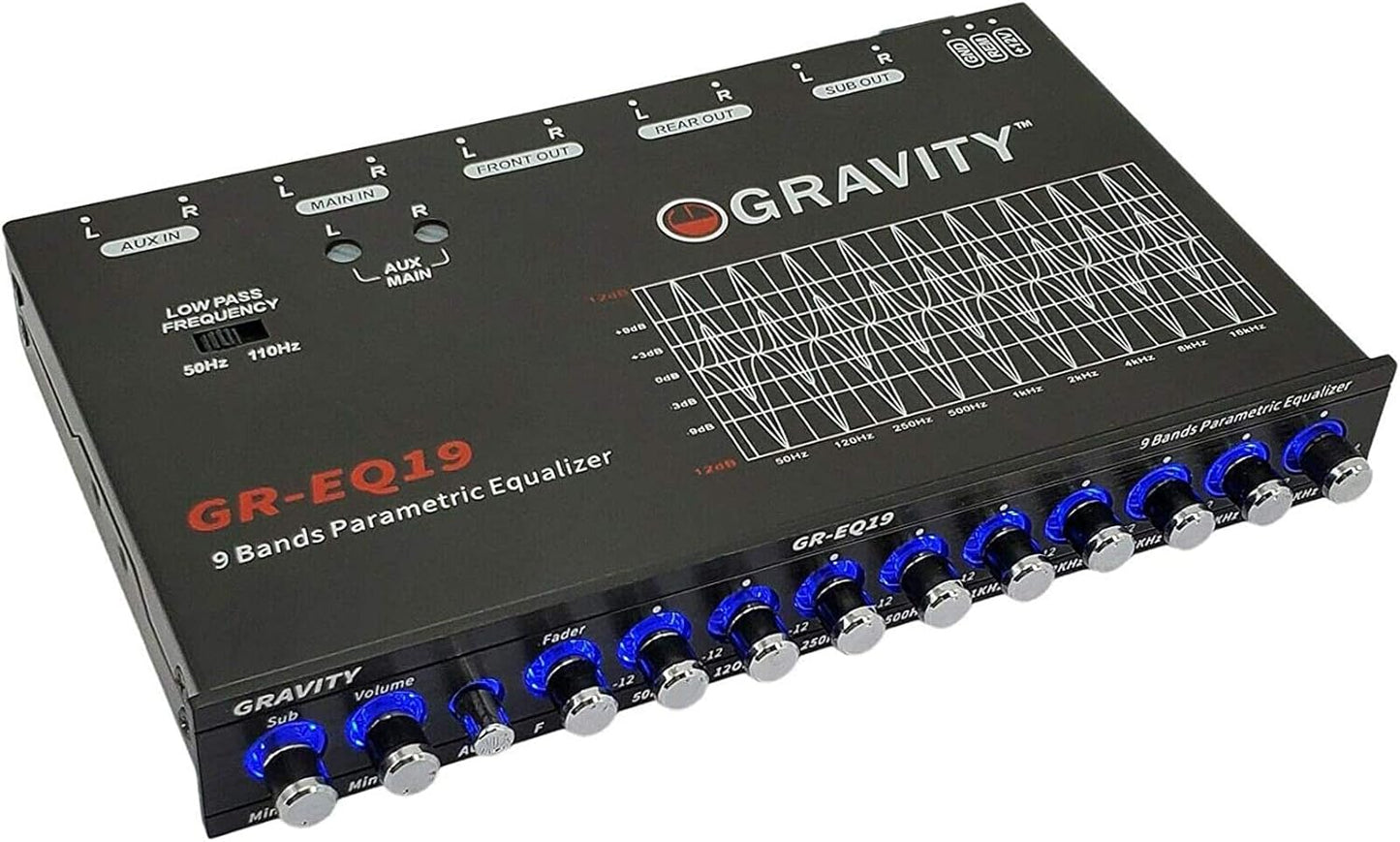 Gravity GR-EQ19 Car Audio Equalizer 9 Band EQ