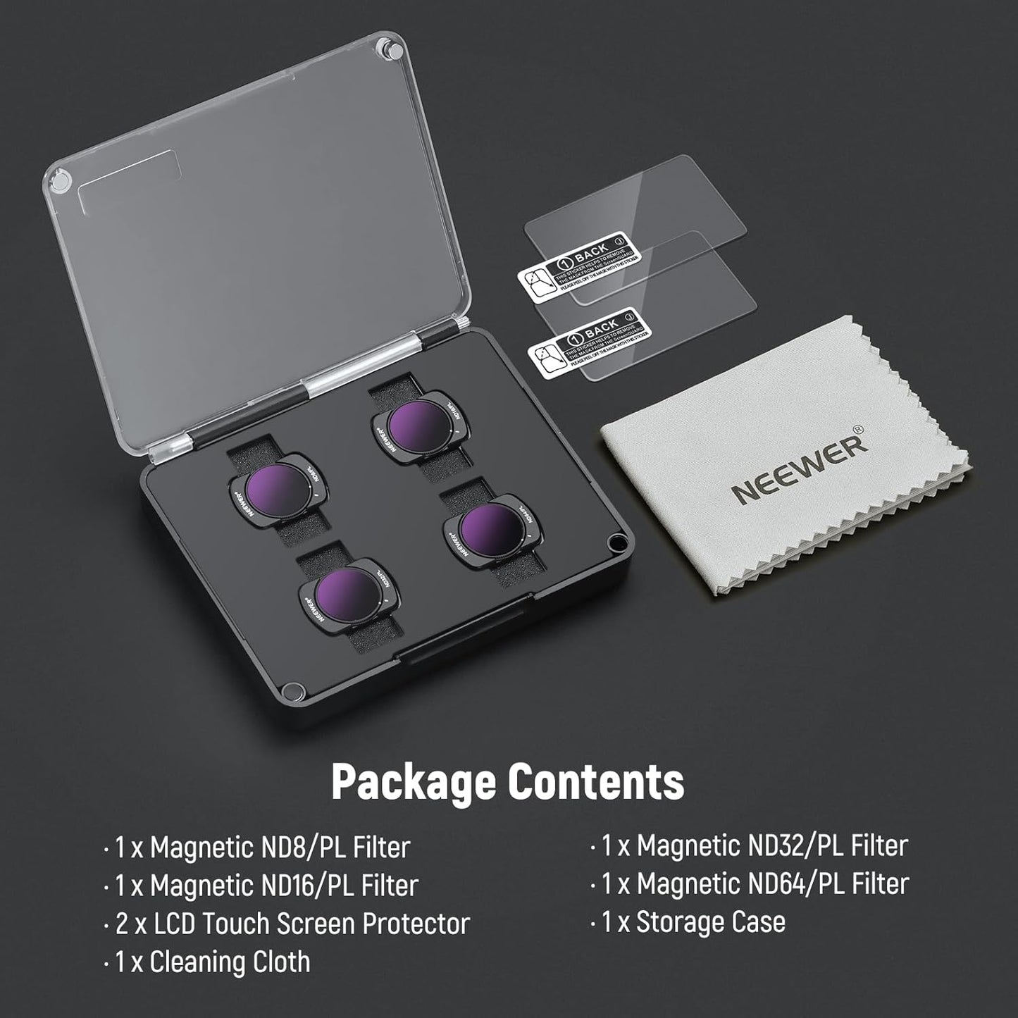 Neewer 10104333 DJI Osmo Pocket 3 Magnetic ND/PL Filter Set