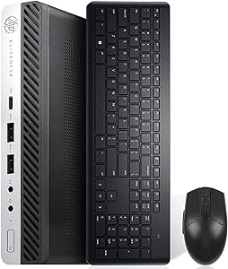 HP EliteDesk 800 G3 Mini i5 Wi-Fi 6 Renewed Desktop
