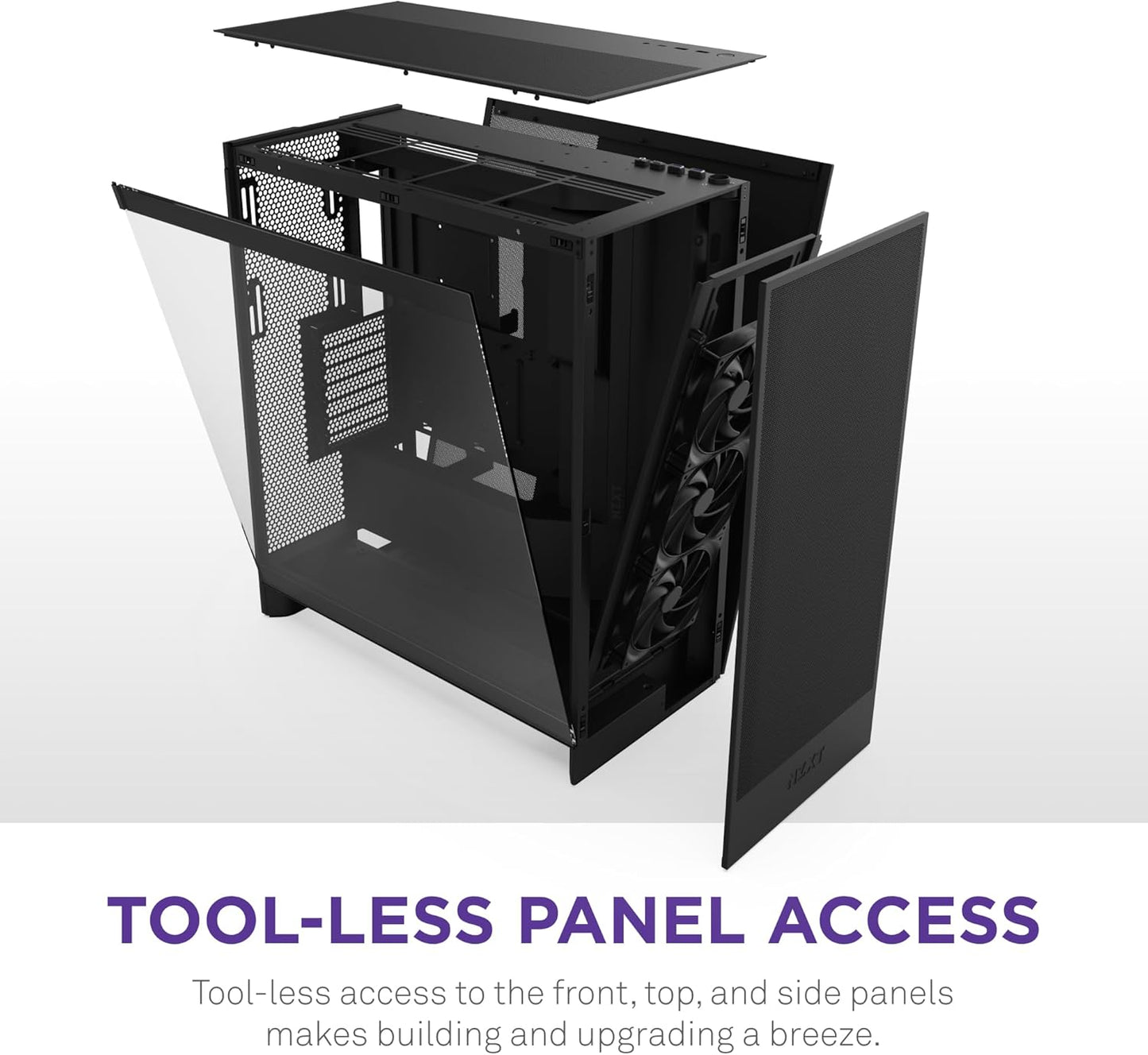 NZXT CM-H72FB-01 H7 Flow ATX Mid-Tower Case Black