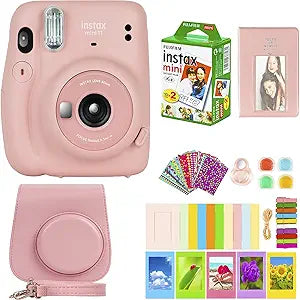 Fujifilm Instax Mini 11 Instant Camera Film Bundle Pink