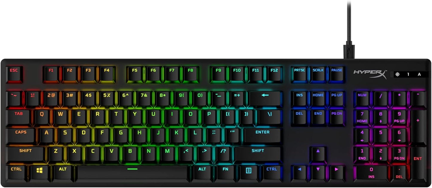 HyperX 519P1AA#ABA PBT Black Keycap Set - 104 Keys