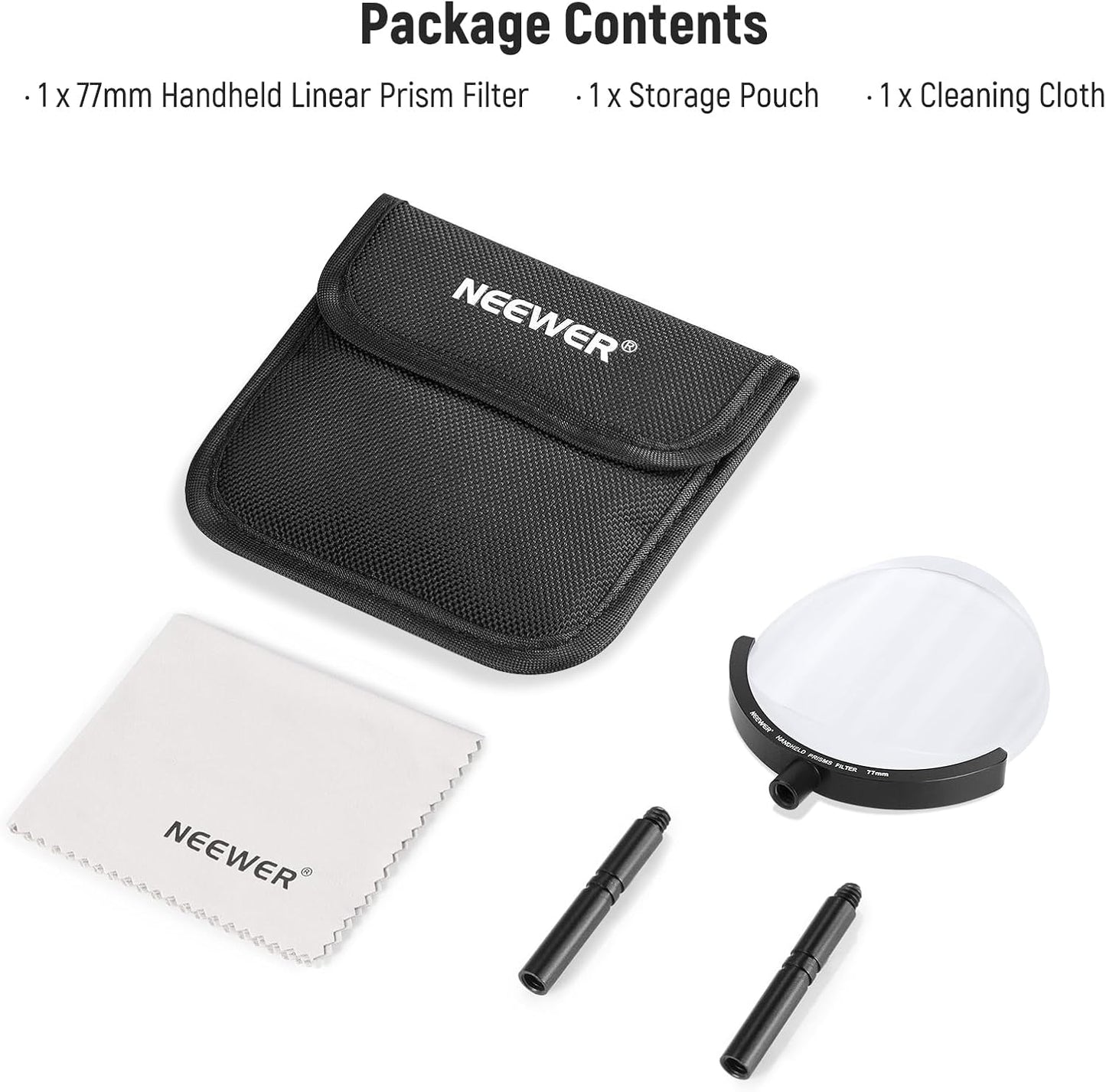 Neewer 77mm Handheld Kaleidoscope Prism Lens Filter