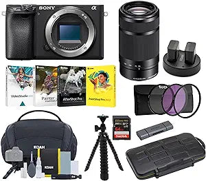 Sony Alpha 6400 Mirrorless Camera Bundle 16-50mm Lens