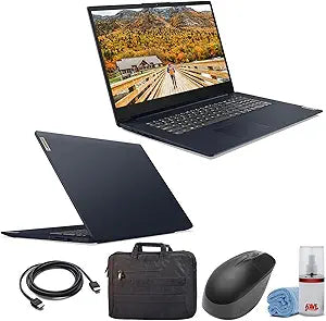 Lenovo IdeaPad 3 17.3" Abyss Blue Laptop Bundle
