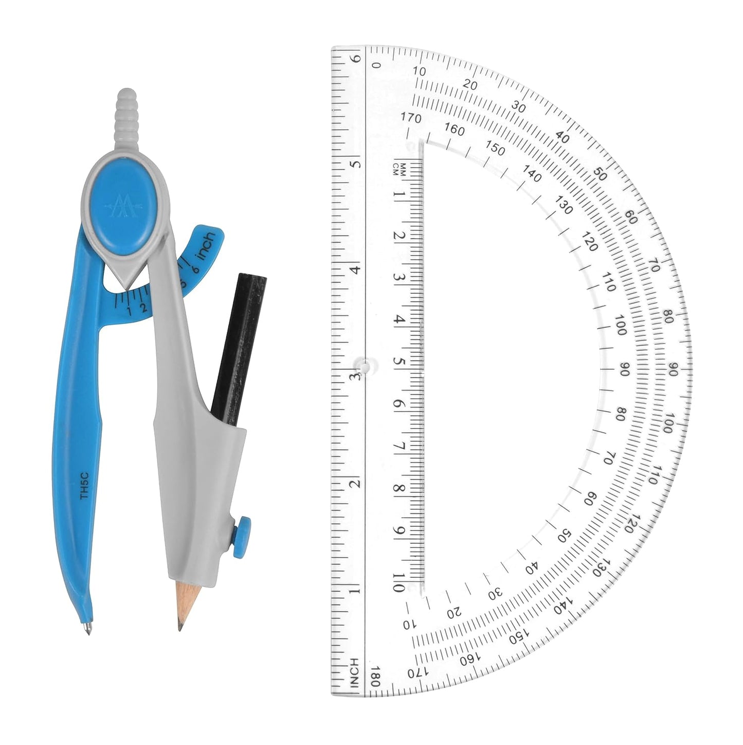 Westcott 14558-012 Compass and Protractor Set