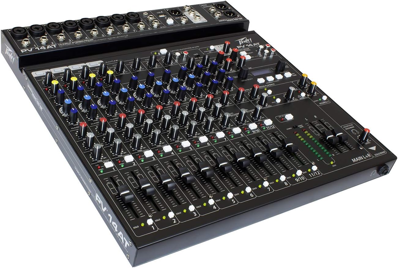 Peavey PV 14 AT 14 Channel Mixer Bluetooth Auto-Tune