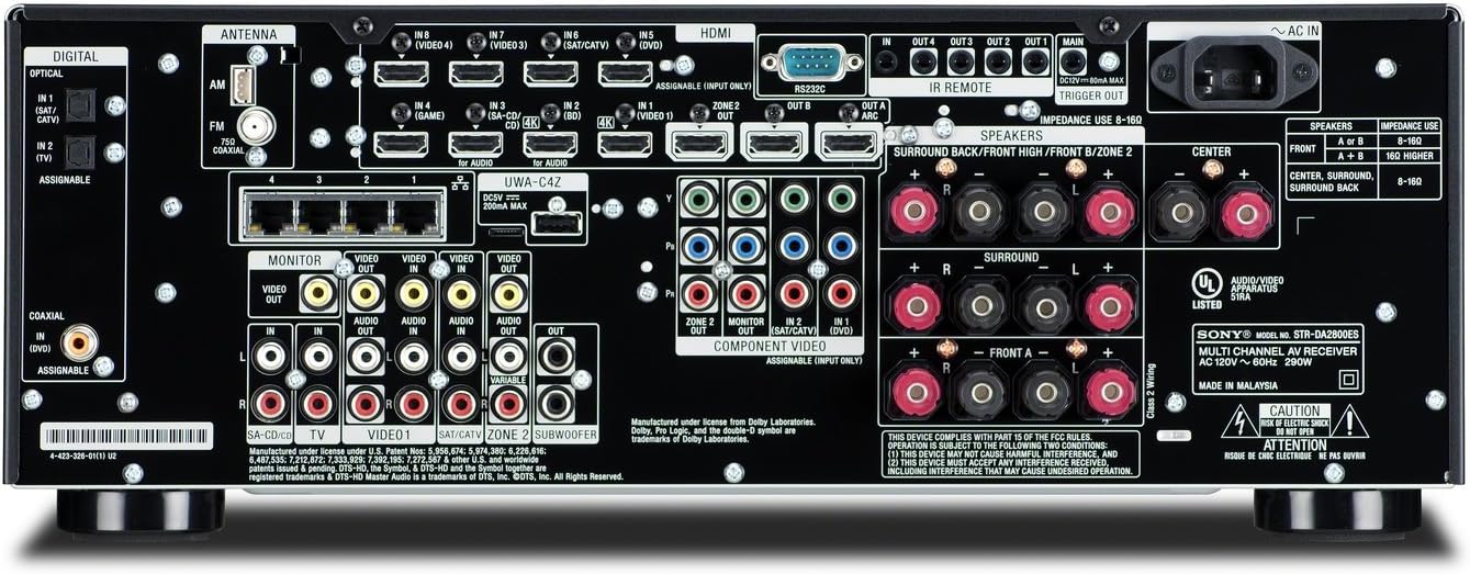 Sony STR-DA2800ES 7.2 Channel 4K AV Receiver