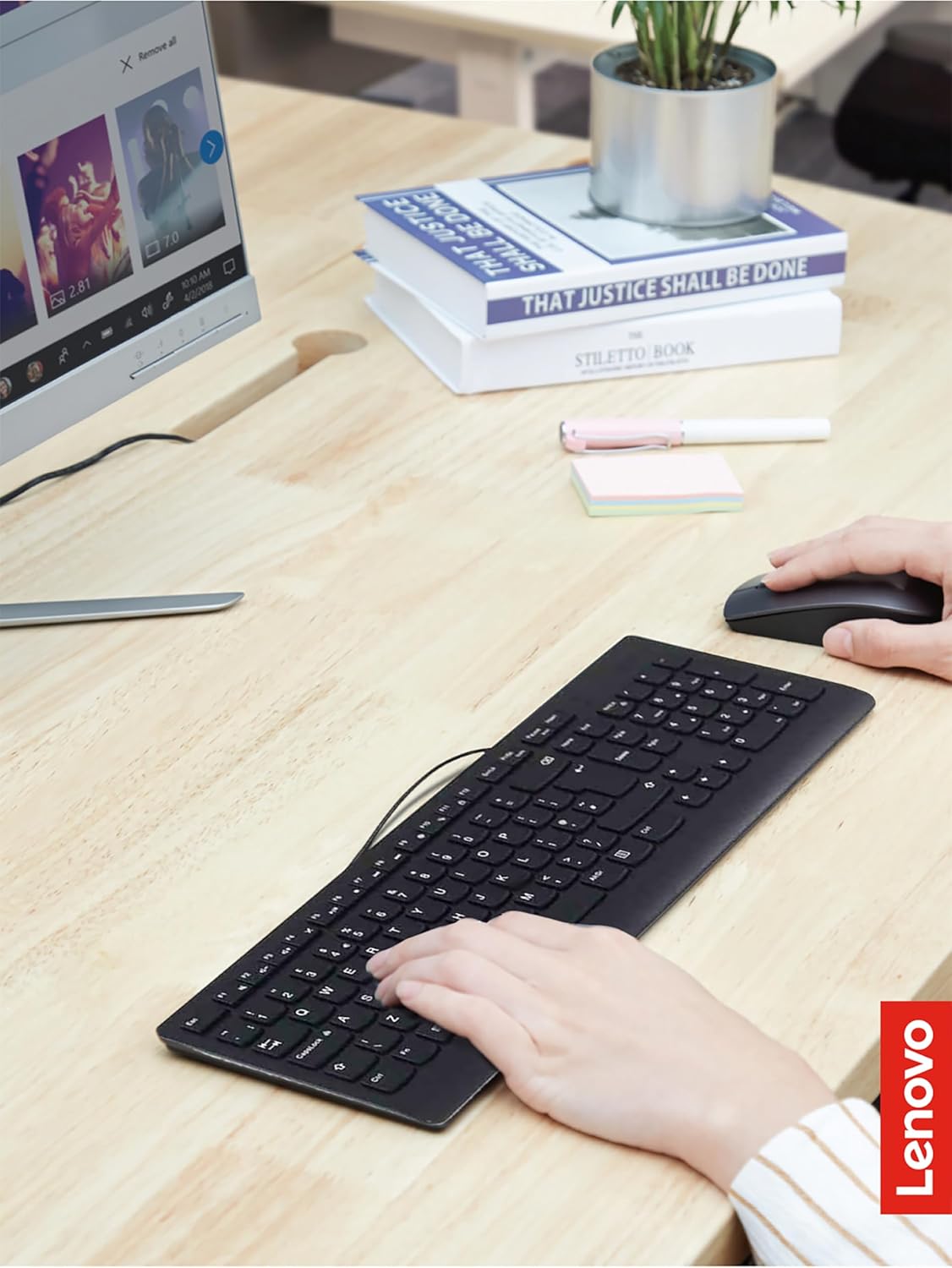 Lenovo GX30M39606 300 USB Wired Keyboard and Mouse Combo