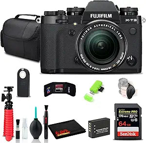 Fujifilm X-T3 Mirrorless Camera 18-55mm Lens Bundle