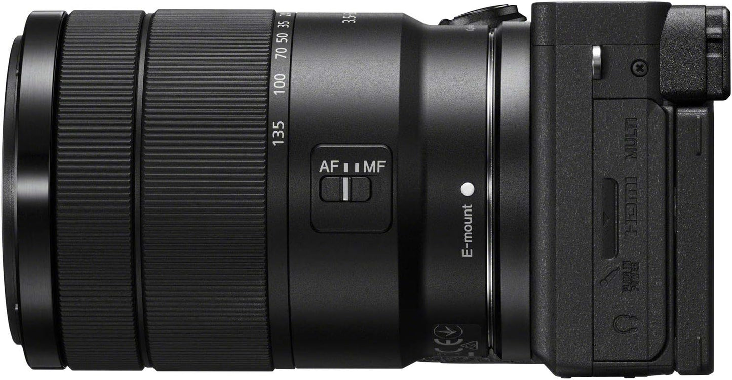 Sony E12SNILCE6600MB a6600 18-135mm Lens Bundle
