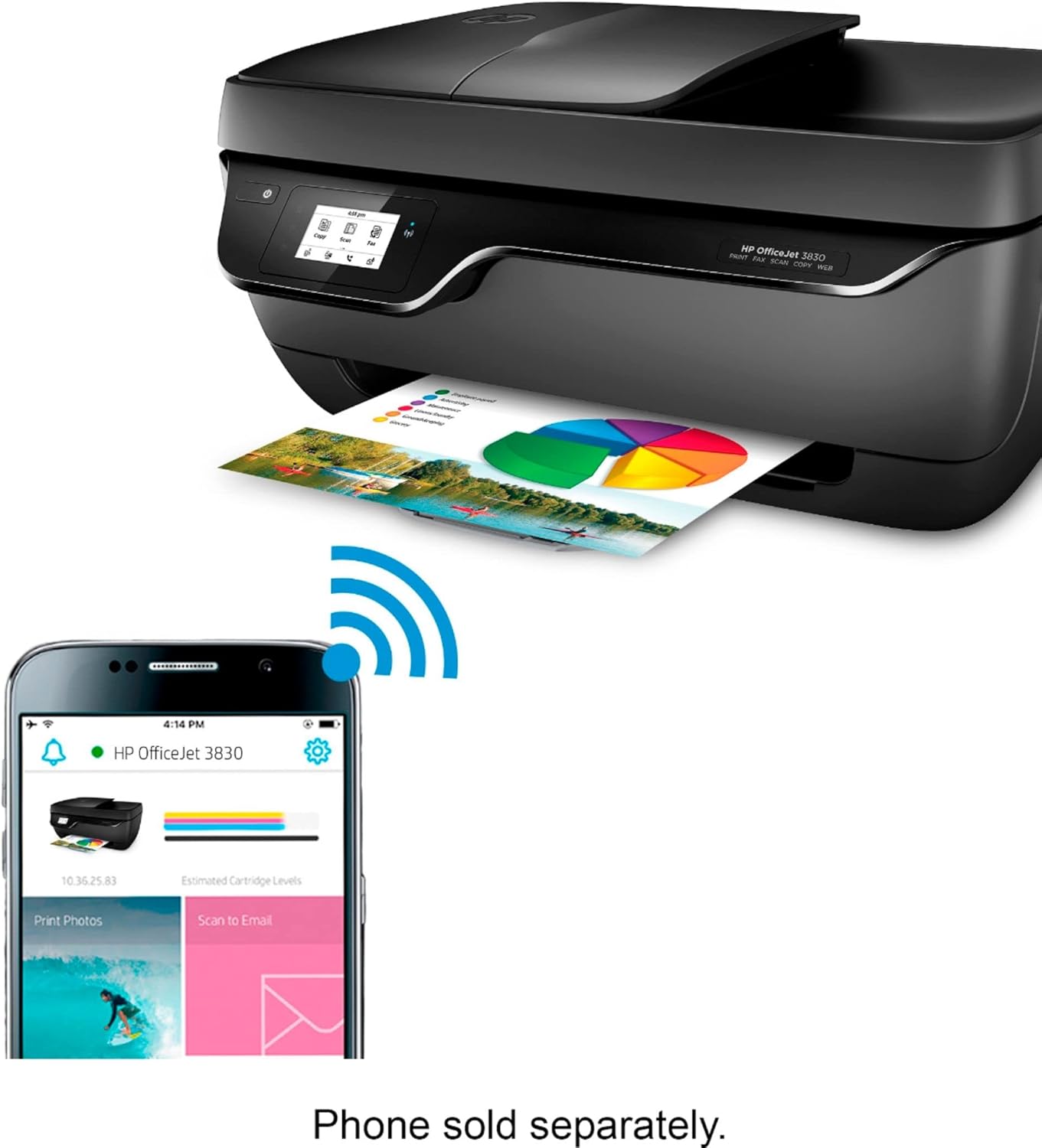 HP BD-OJ3830-C OfficeJet 3830 All-in-One Printer Bundle