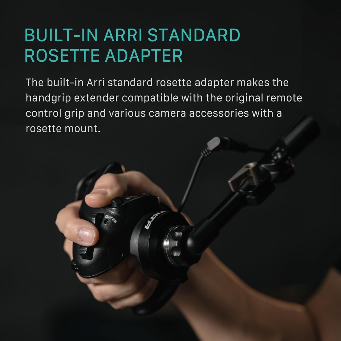 Tilta ES-T20-HE Handgrip Extender for Sony FX6: Rosette Connection