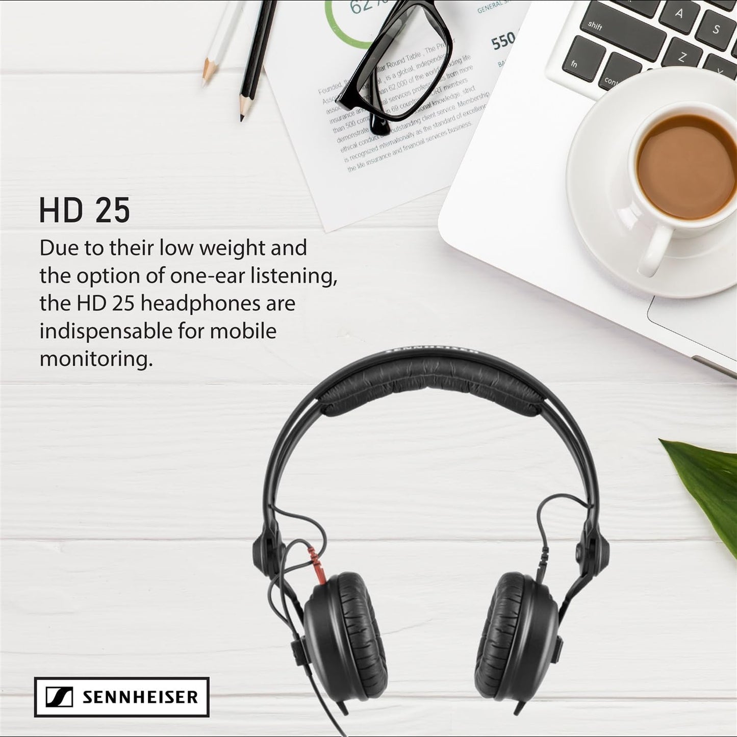 Sennheiser 506908 HD 25 Professional DJ Headphones Bundle