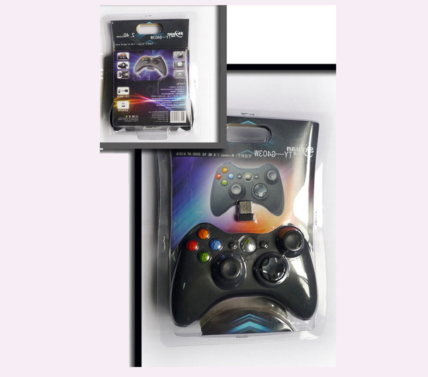 Microsoft NSF-00023 Xbox 360 Wireless Black Controller