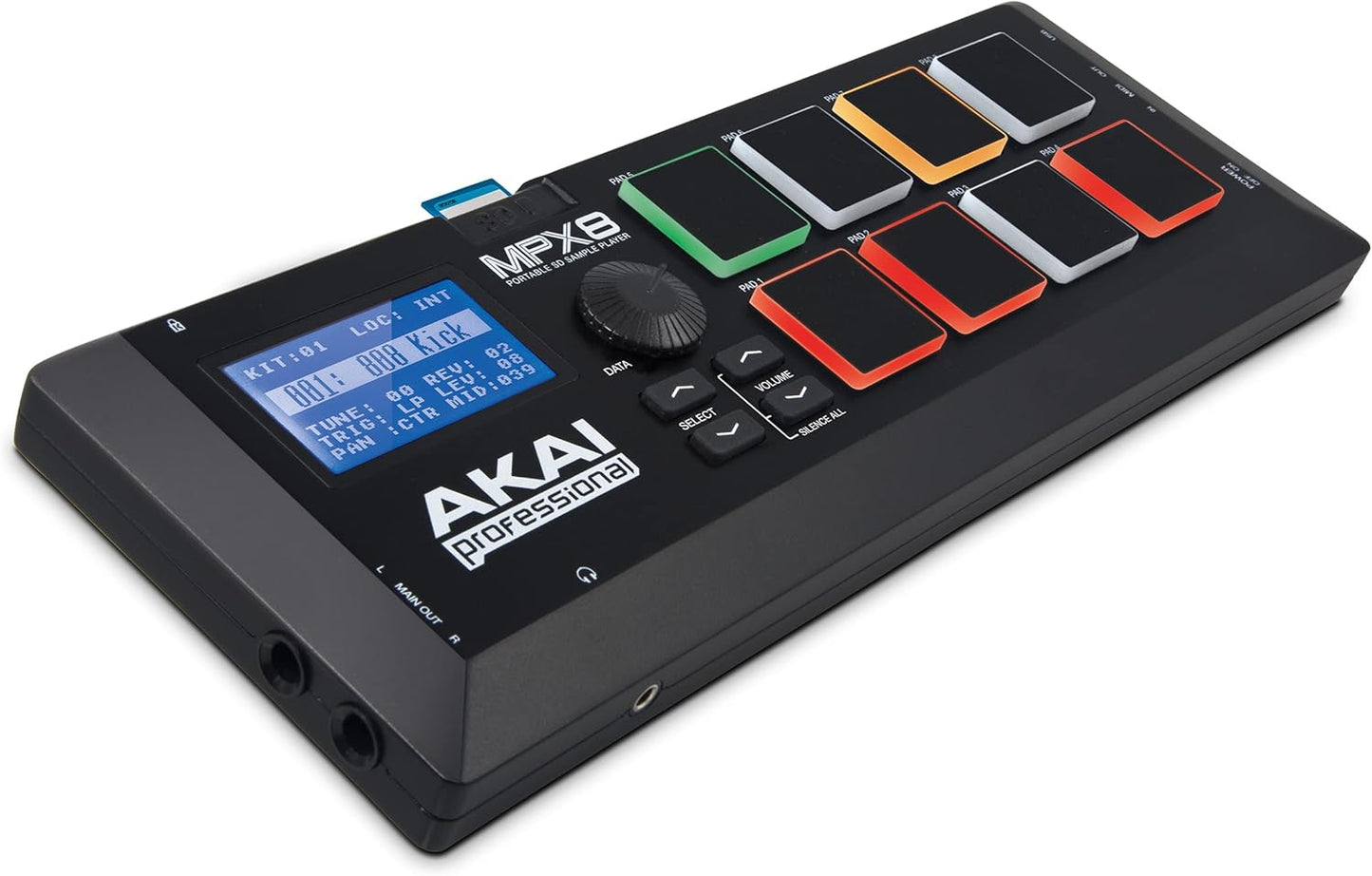 Akai MPX8 Portable Sample Pad Controller MIDI SD