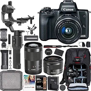 Canon EOS M50 4K Mirrorless Camera Filmmaker Kit