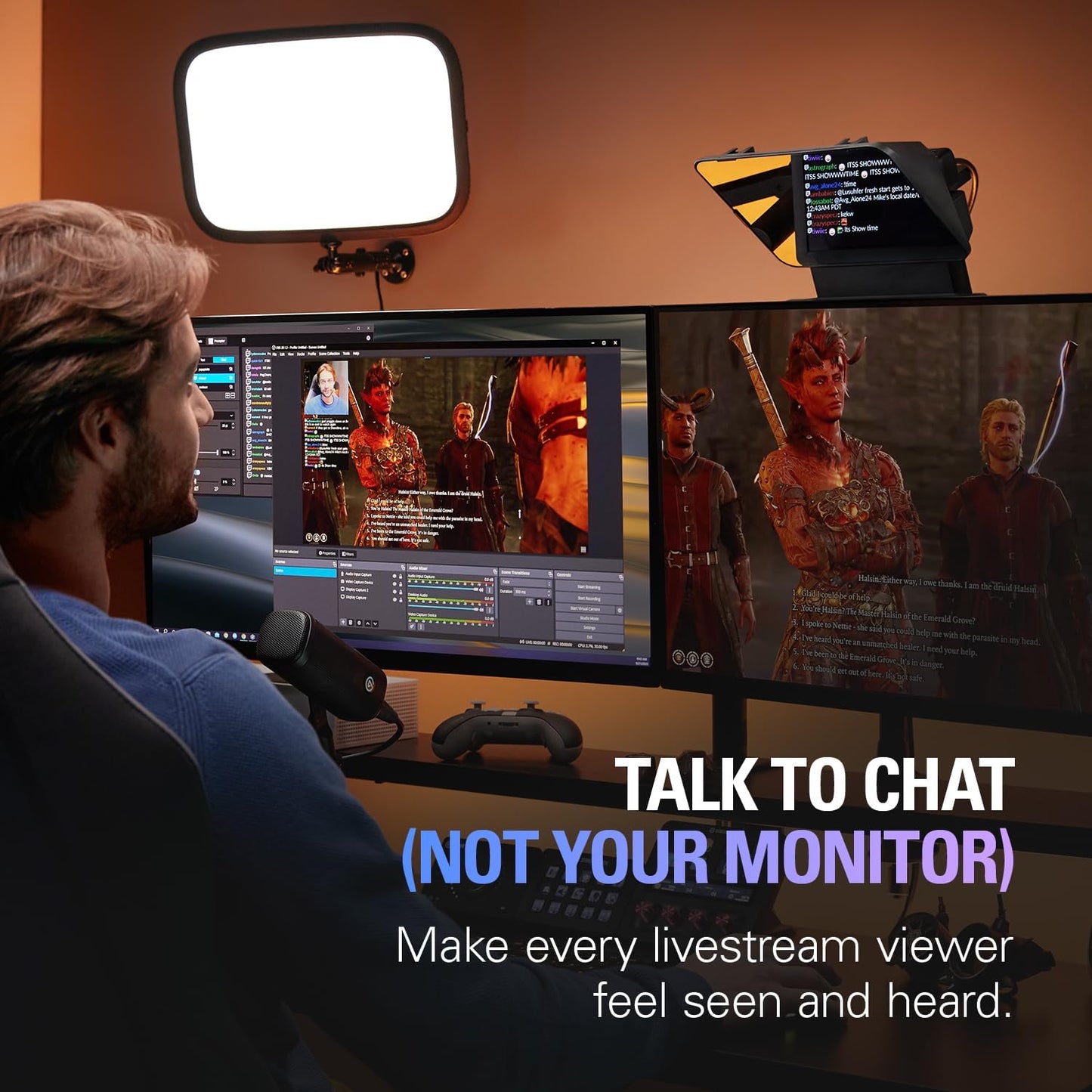 Elgato 20WAD9901 Prompter Teleprompter for Streaming