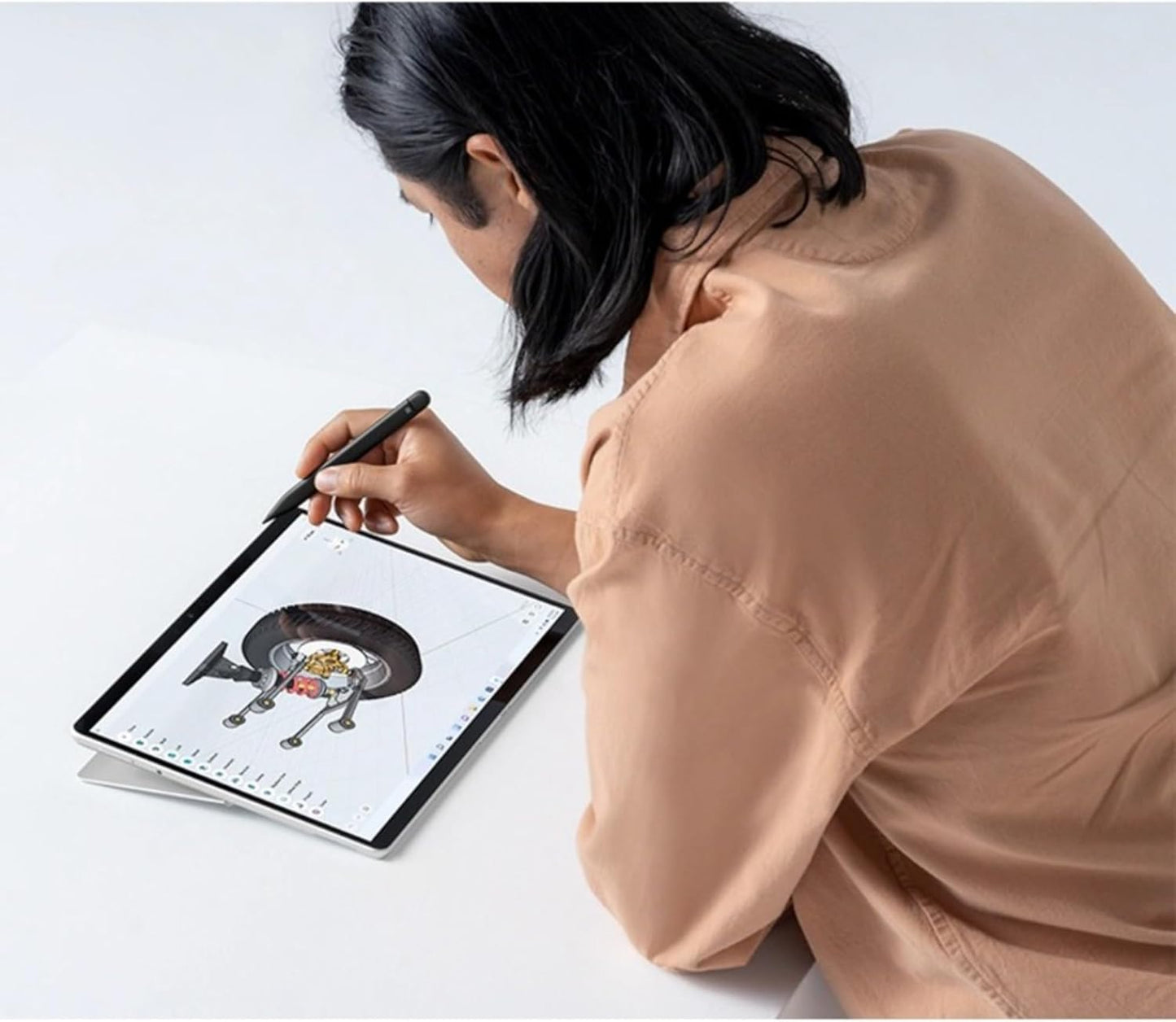Microsoft Surface Slim Pen 2 - Matte Black, Haptic Feedback
