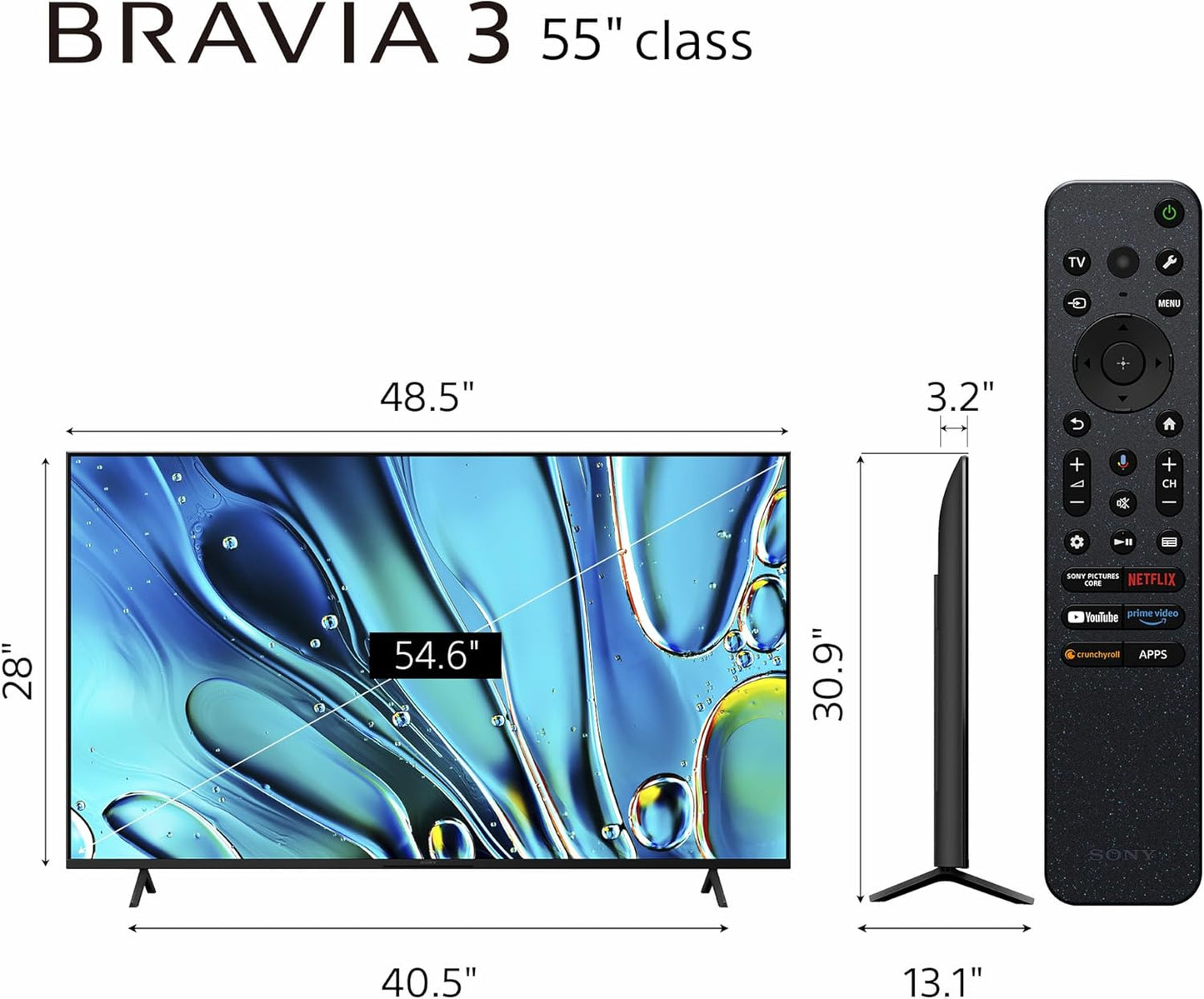 Sony K55S30 55-Inch 4K Google Smart TV 2024