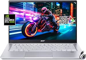 Acer Swift X Ryzen 5 Laptop, RTX 3050, 8GB RAM, 512GB SSD