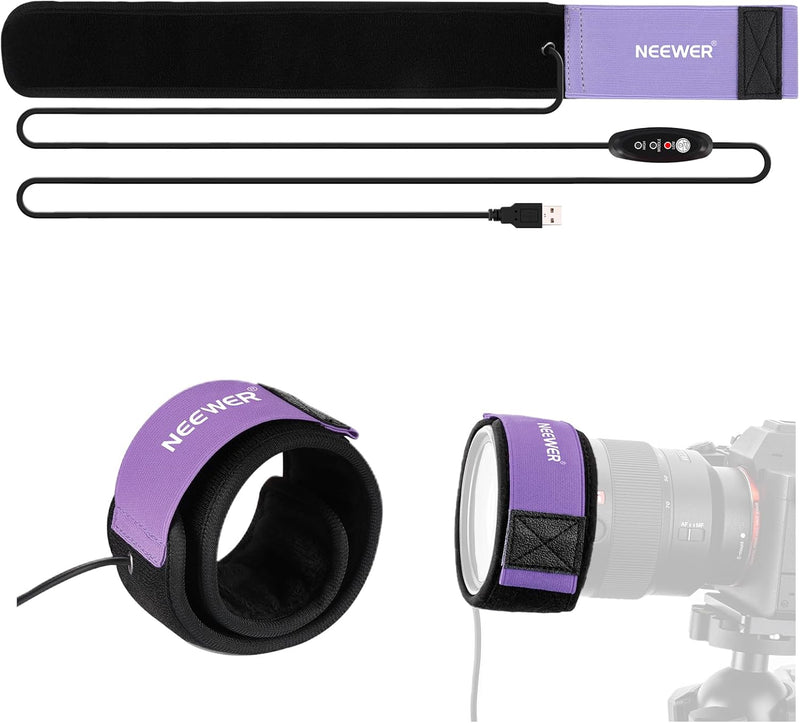 Neewer 33000045 USB Lens Heater Anti-Dew Warmer 300mm — main product image