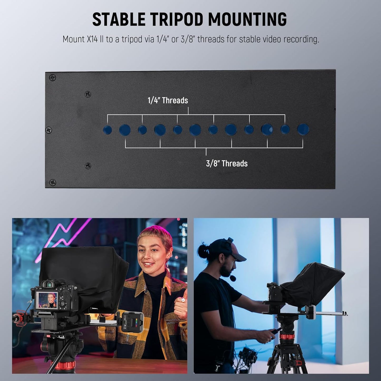 Neewer 10103128 X14 II Teleprompter RT113 Remote