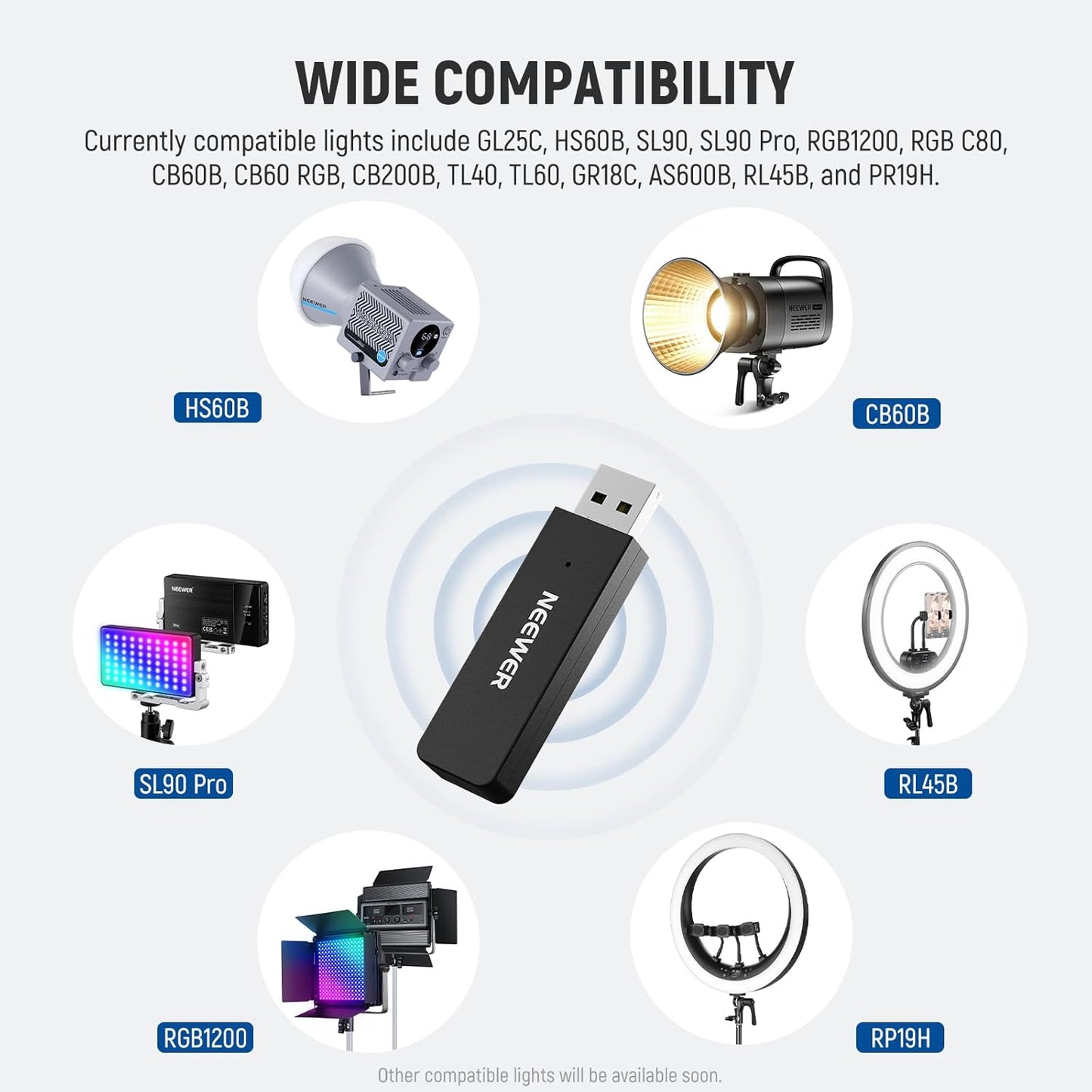Neewer NW-BT Bluetooth USB Transmitter for LED Lights