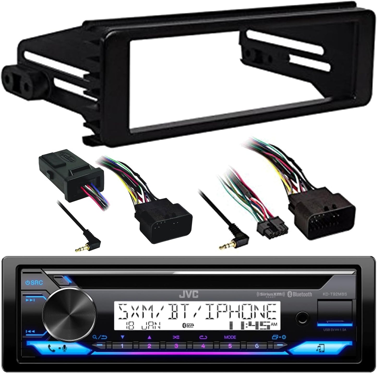 JVC KMR M30BT Harley Touring Marine Radio Kit