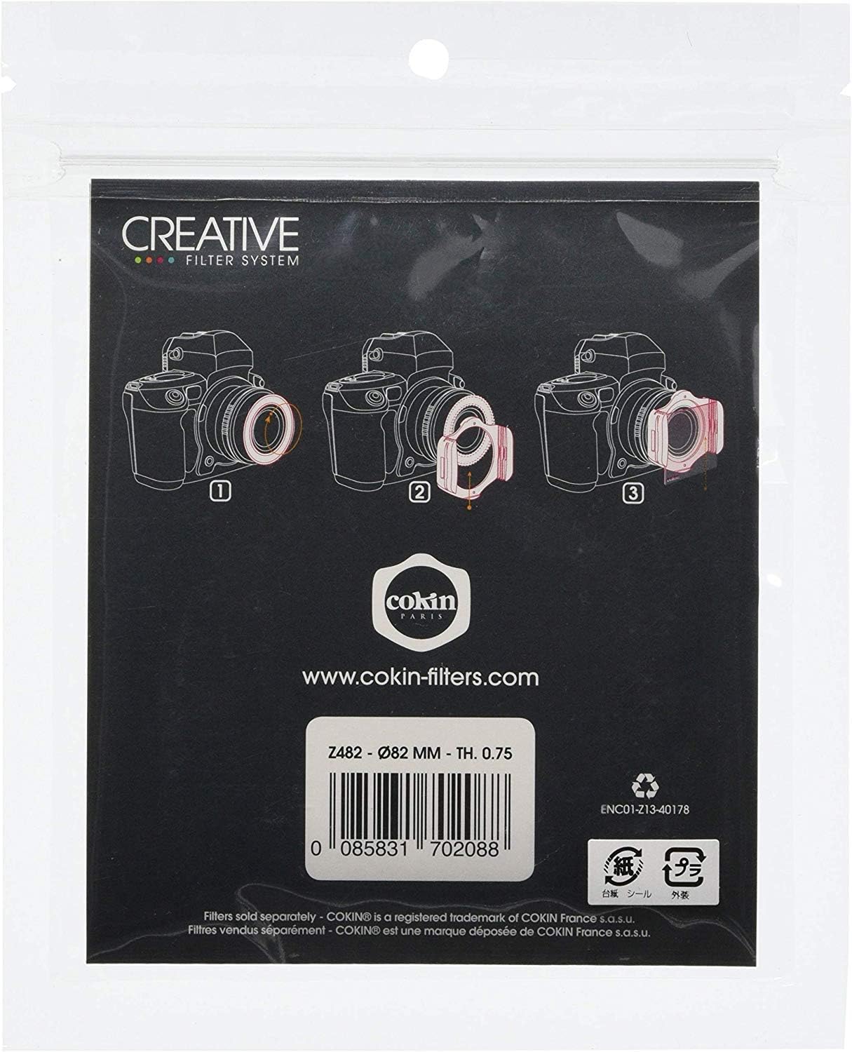 Cokin Z482 82mm Adaptor Ring for L Series