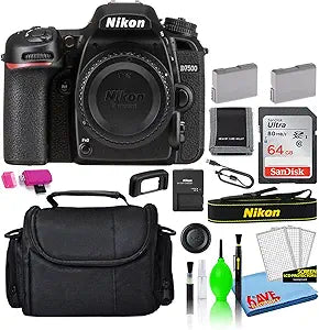 Nikon D7500 DSLR Camera Body Bundle (Renewed)