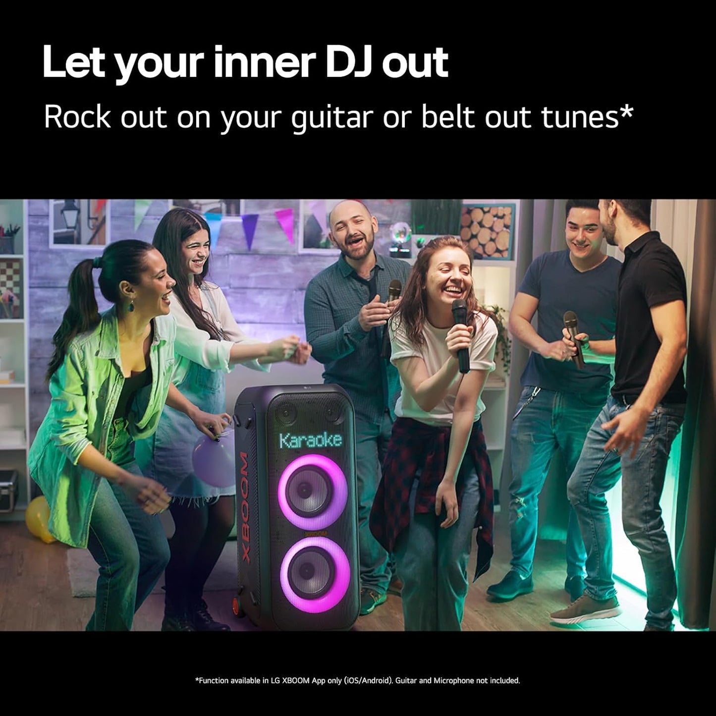 LG XL9T XBOOM Portable Tower Speaker Pixel LED