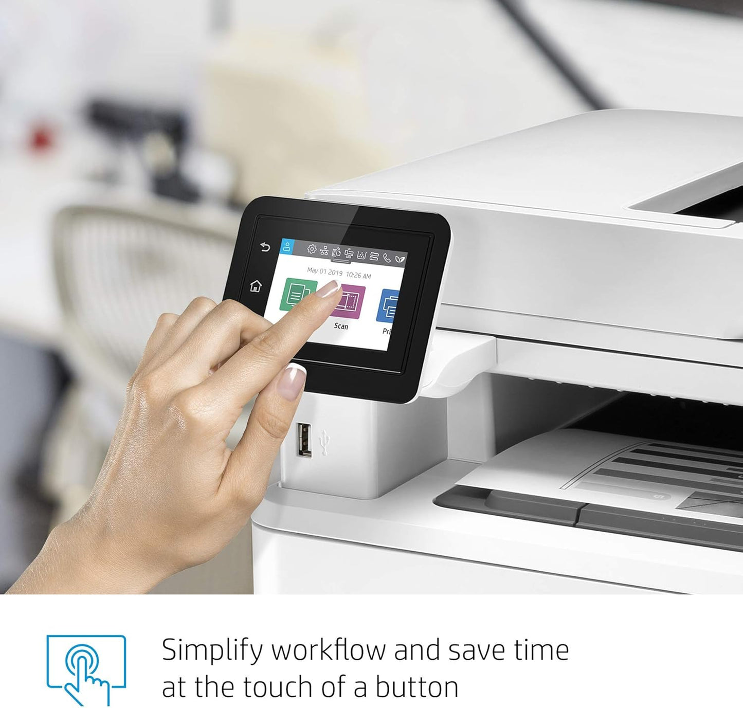 HP M428fdw LaserJet Pro Multifunction Wireless Printer (Renewed)