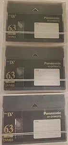 Panasonic MDV60DU3 Mini DV Video Tape Cassettes
