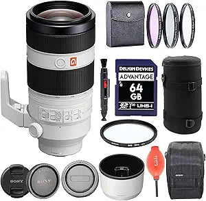 Sony FE 100-400mm OSS GM Telephoto Lens Bundle