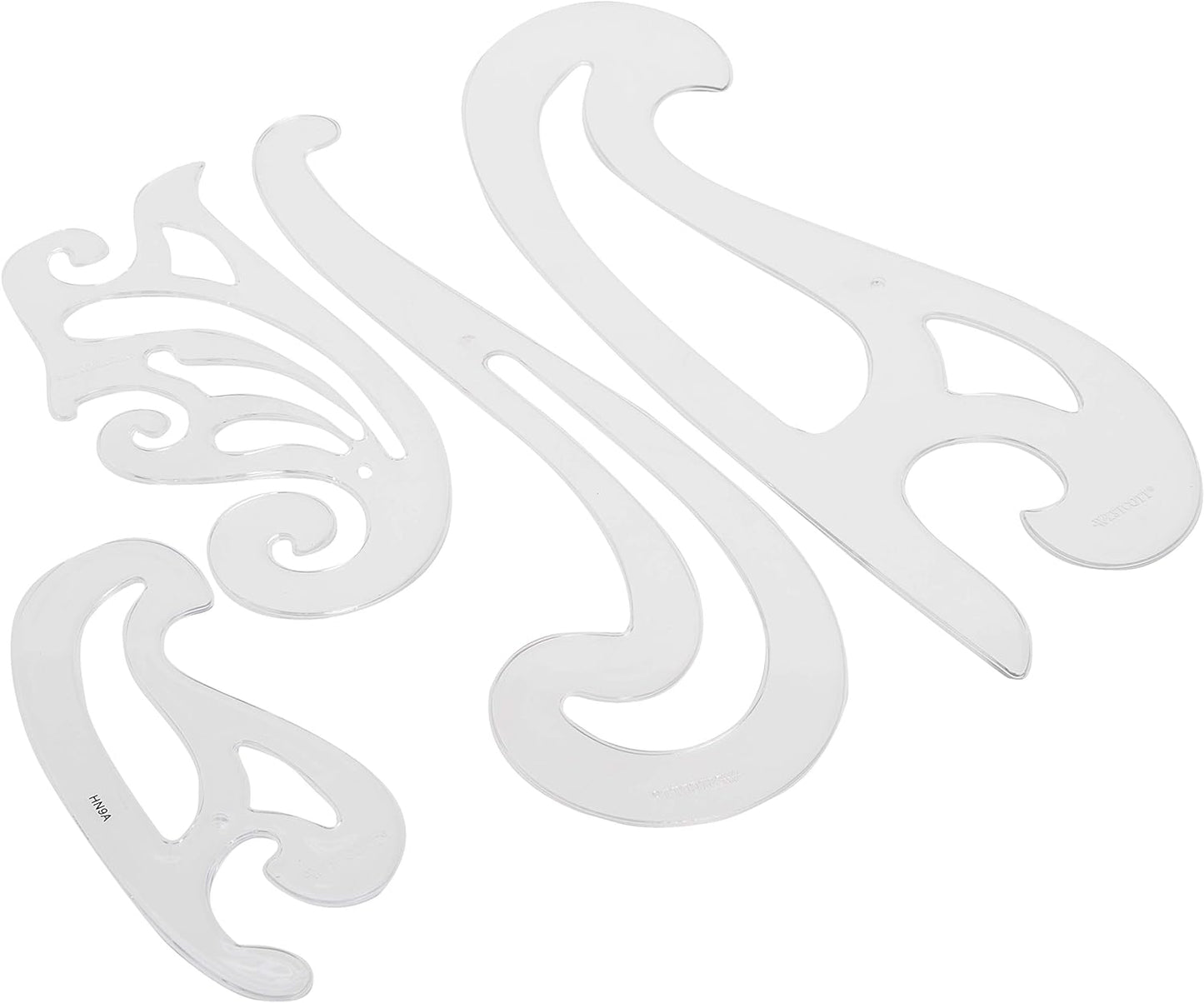Westcott FC-4 LetterCraft French Curve Set (Set of 4)